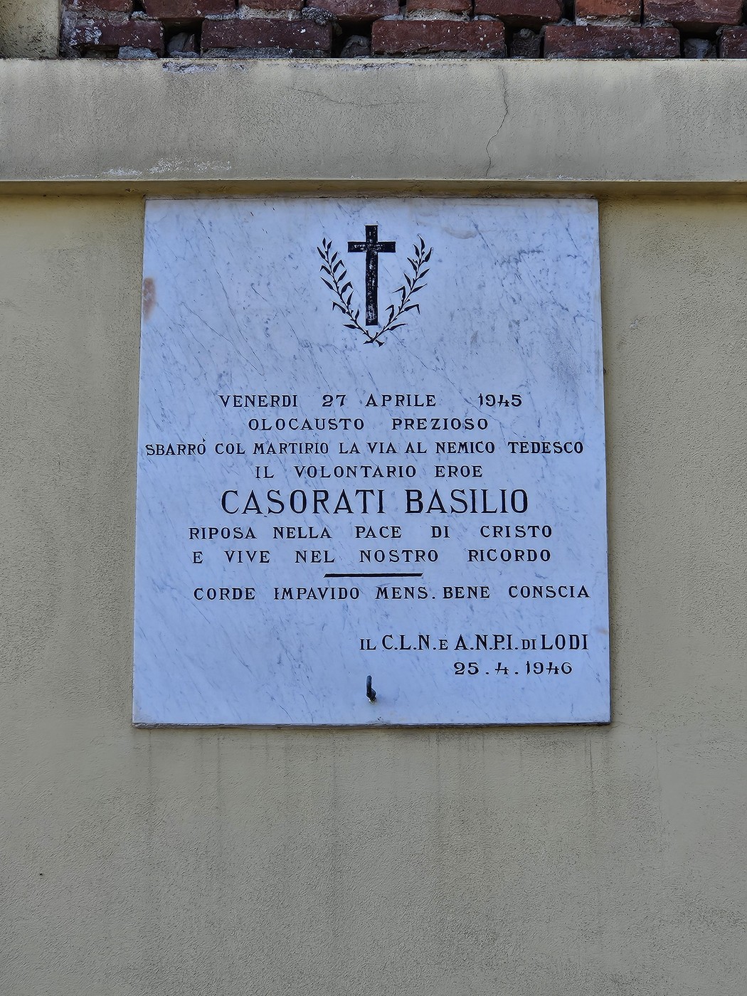 Lapide a Casorati, Comune di Lodi (LO), foto 1