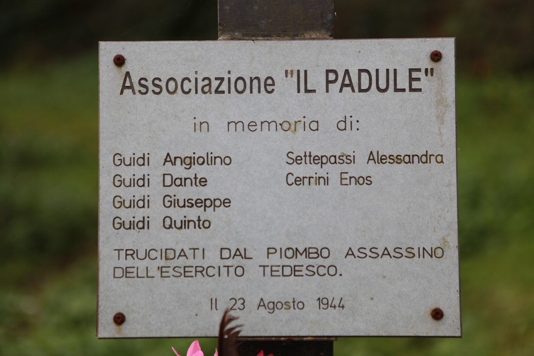 Monumento ai Guidi, in memoria delle vittime del piombo dell'esercito tedesco, 23 agosto 1944.