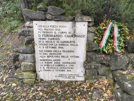 Monumento ai caduti della Pozza Rossa, dedicato a Ferdinando Casagrande e alle vittime dell'8 ottobre 1944.