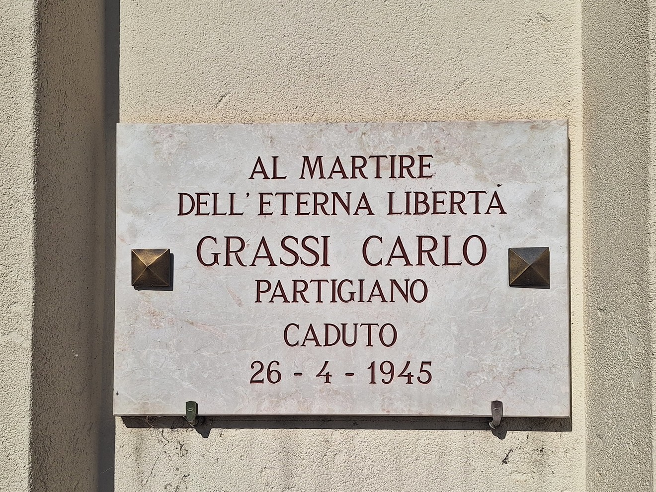 Lapide a Grassi, Comune di Torino (TO), foto 1