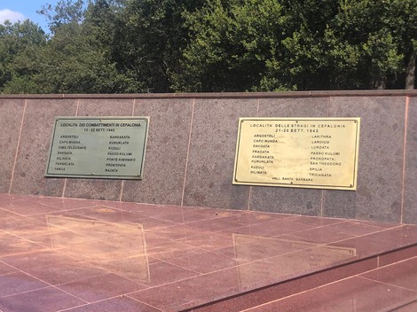Sacrario dei caduti di Cefalonia, commemorazione degli eventi storici della Seconda Guerra Mondiale.