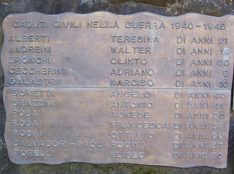 Area monumentale ai Caduti di Partina, dedicata alla memoria delle vittime della guerra 1940-1945.