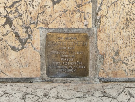 Pietra d'inciampo a Focherini, Comune di Mirandola (MO), foto 1
