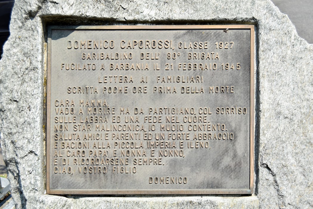 Monumento a Caporossi, Comune di Mathi (TO), foto 2
