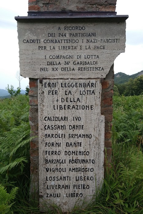 Monumento della Faggiola dedicato ai partigiani caduti per la libertà e la resistenza.