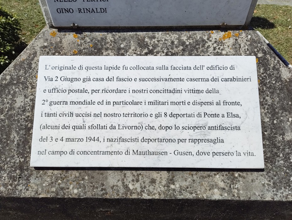 Monumento ai caduti di Ponte a Elsa, Comune di San Miniato (PI), foto 2