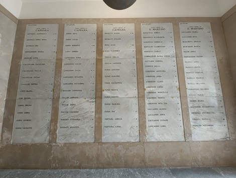 Sacrario dei Martiri di Marzabotto, memoriale dedicato alle vittime dell'eccidio durante la Seconda Guerra Mondiale.