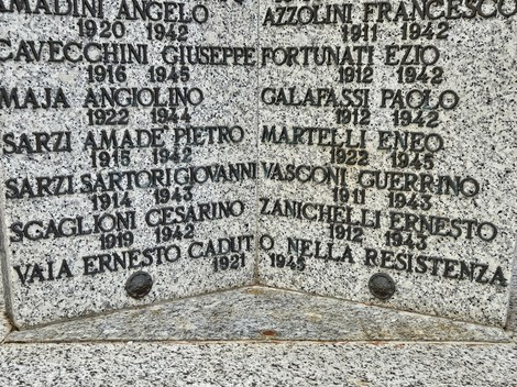 Monumento ai Caduti di Ponteterra, dedicato ai soldati e partigiani del territorio.