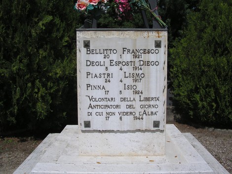 Monumento commemorativo dedicato ai caduti della Grande Guerra, situato a Ponte del Ricci.