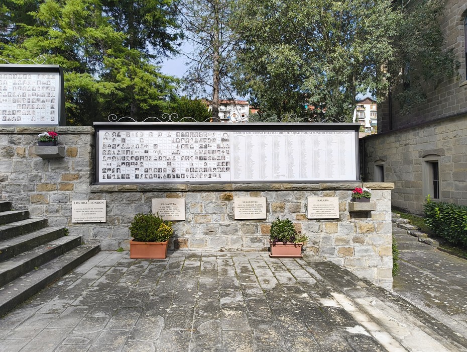Sacrario dei Martiri di Marzabotto, commemorazione delle vittime della strage nazista durante la Seconda Guerra Mondiale.