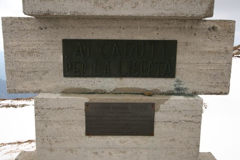 Monumento dedicato ai caduti della XI Zona "Pippo", in onore della libertà e del sacrificio.