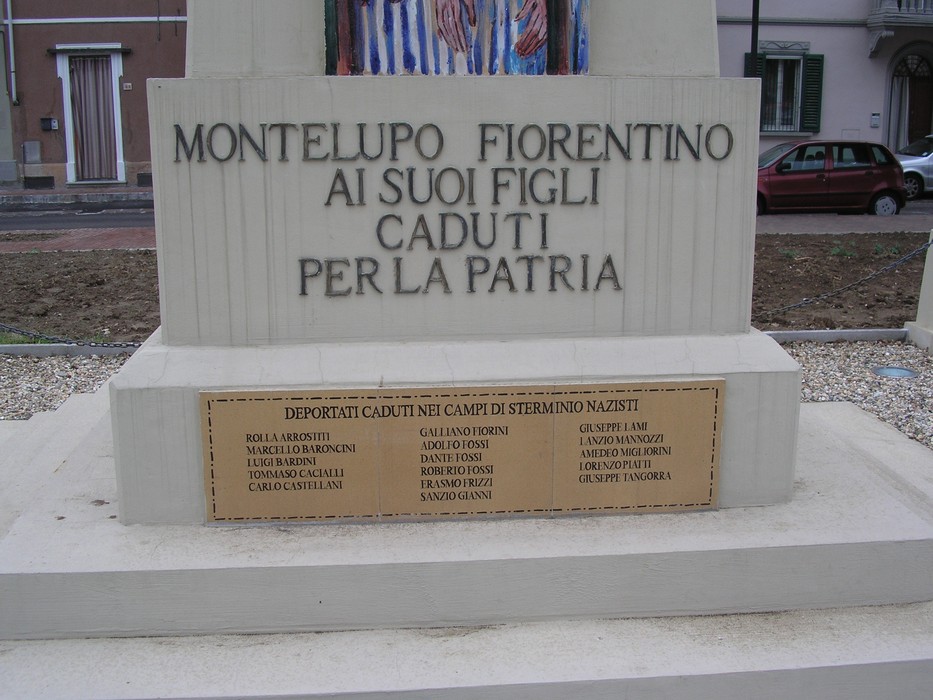 Monumento ai caduti di Montelupo Fiorentino, dedicato ai figli che hanno sacrificato la vita per la patria.