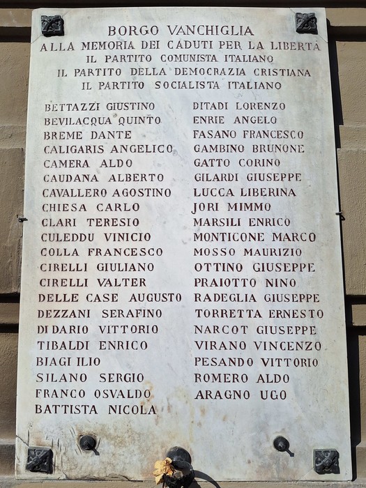 Lapide ai caduti di Borgo Vanchiglia, Comune di Torino (TO), foto 2