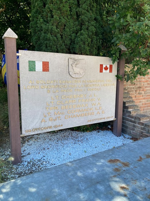 Lapide ai Caduti canadesi, Comune di Cervia (RA), foto 2