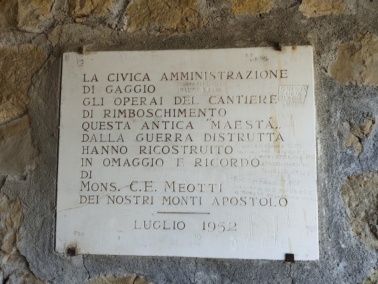 Maestà del santuario di Ronchidoso, Comune di Gaggio Montano (BO), foto 1