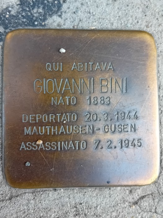 Pietra d'inciampo a Bini e Mellano, Comune di Torino (TO), foto 2