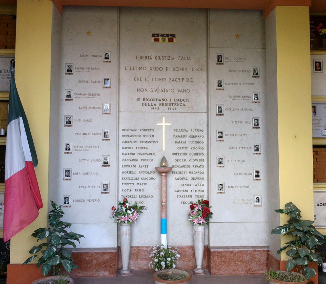 Sacrario della Resistenza di Correggio, memoriale dedicato ai caduti per la libertà e la giustizia in Italia.