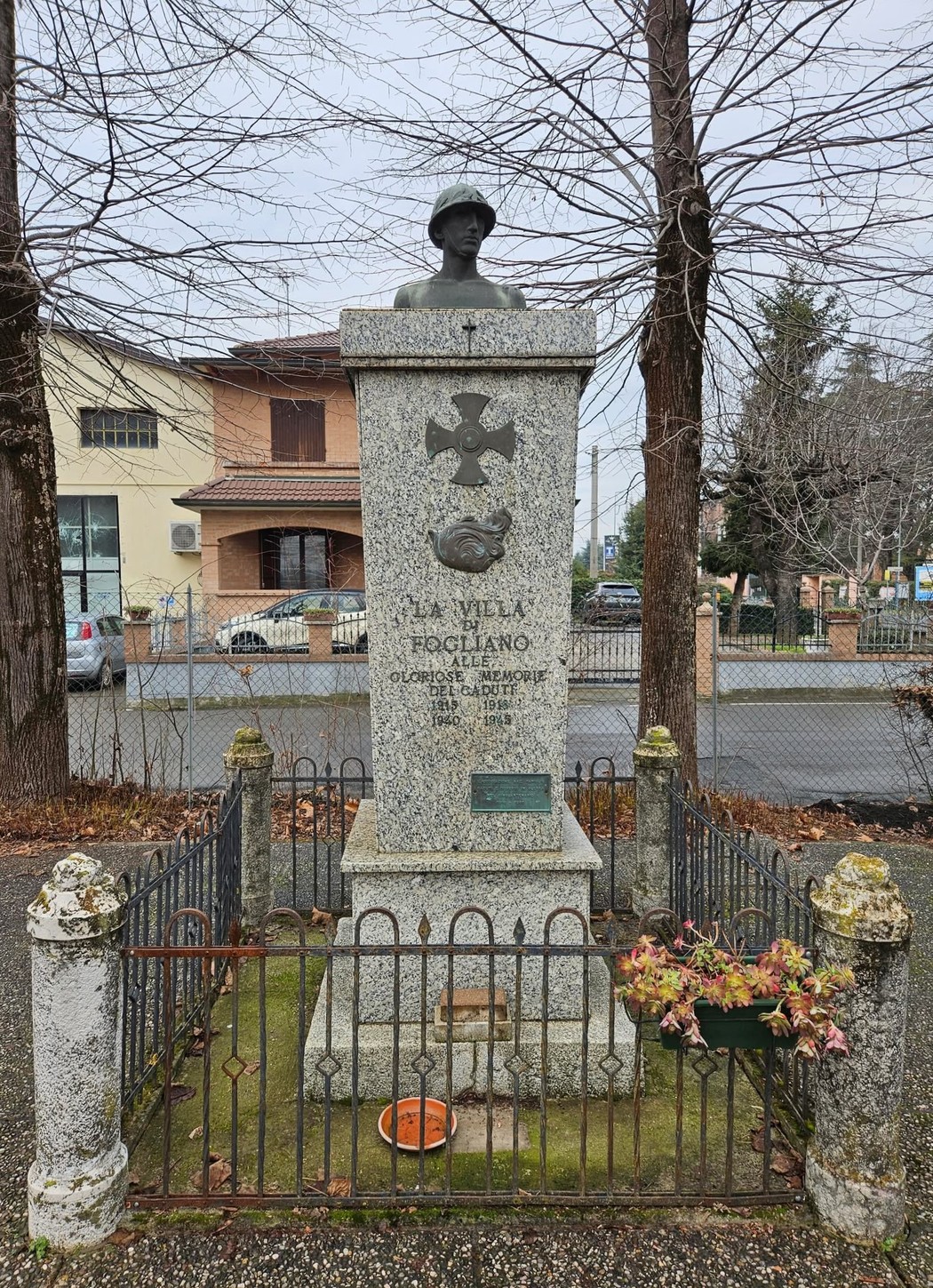 Monumento ai caduti di Fogliano, commemorazione in onore dei soldati locali.