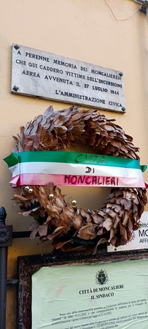 Lapide alle vittime del bombardamento, Comune di Moncalieri (TO), foto 2