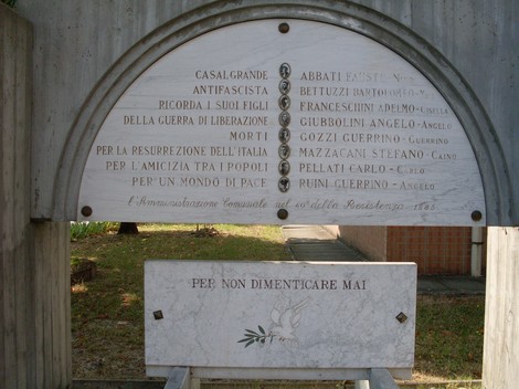 Monumento commemorativo per i caduti nella lotta per la libertà e per la pace nel mondo.