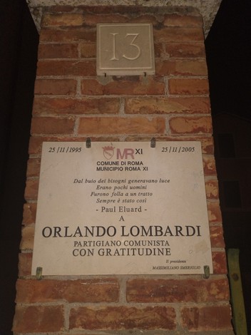 Lapide a Lombardi, Comune di Roma (RM), foto 2