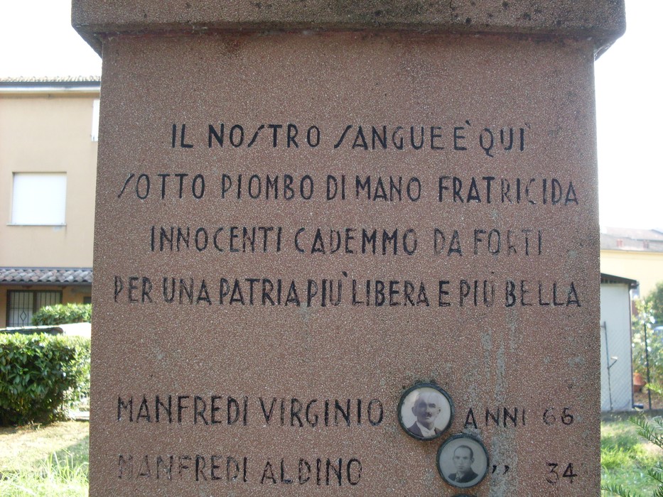 Monumento ai martiri di Sesso, un omaggio alla memoria dei caduti per una patria più libera e bella.