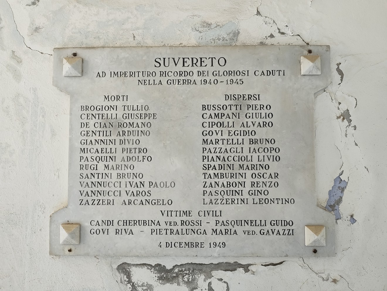 Lapide ai Caduti, Comune di Suvereto (LI), foto 1