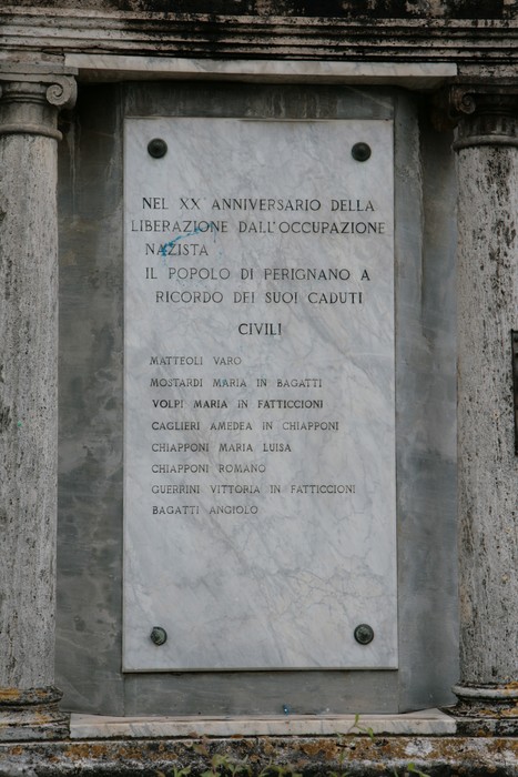 Monumento ai caduti di Perignano, dedicato alla memoria delle vittime della liberazione dall'occupazione nazista.