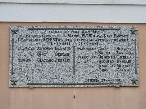 Lapide ai Caduti per la Liberazione, Comune di Stienta (RO), foto 1