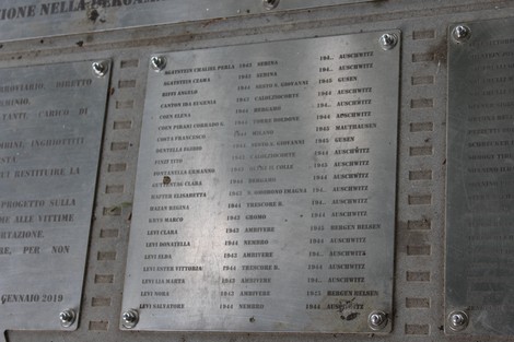 Monumento ai deportati caduti, dedicato alla memoria delle vittime dell'Olocausto.