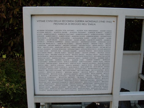 Monumento dedicato alle vittime civili della provincia di Reggio Emilia durante la Seconda Guerra Mondiale.
