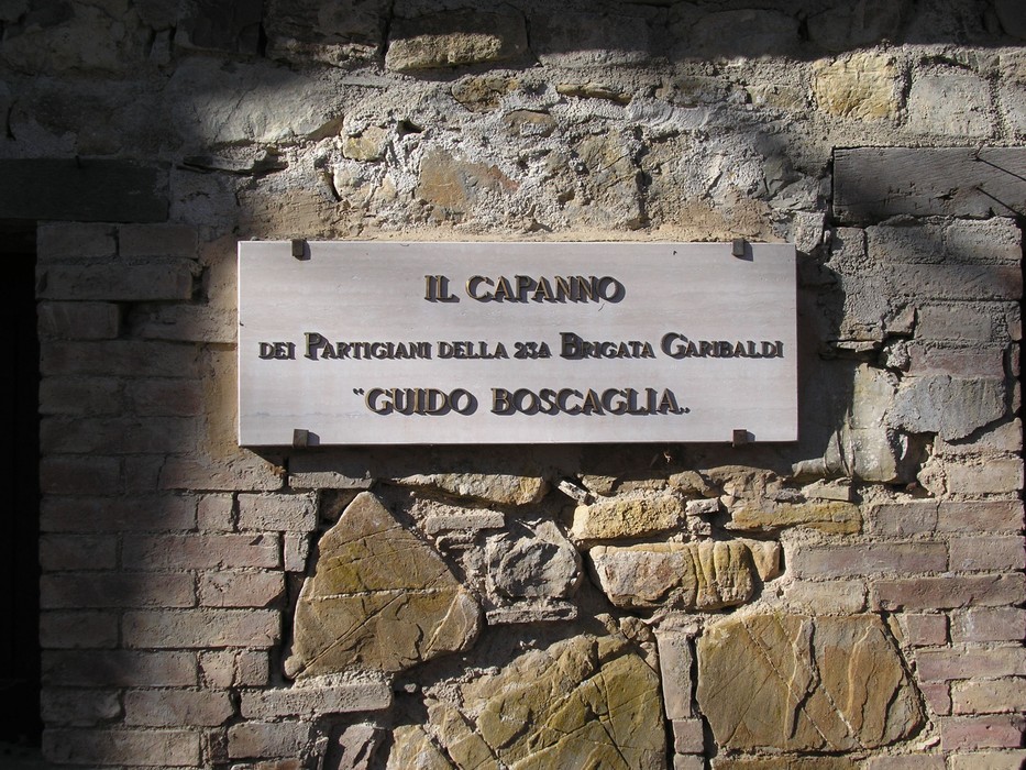 Il Capanno dei Partigiani, luogo simbolo della Resistenza italiana, dedicato alla Brigata Garibaldi.