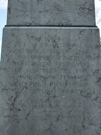 Monumento ai Caduti, Comune di Sant'Agata Bolognese (BO), foto 2