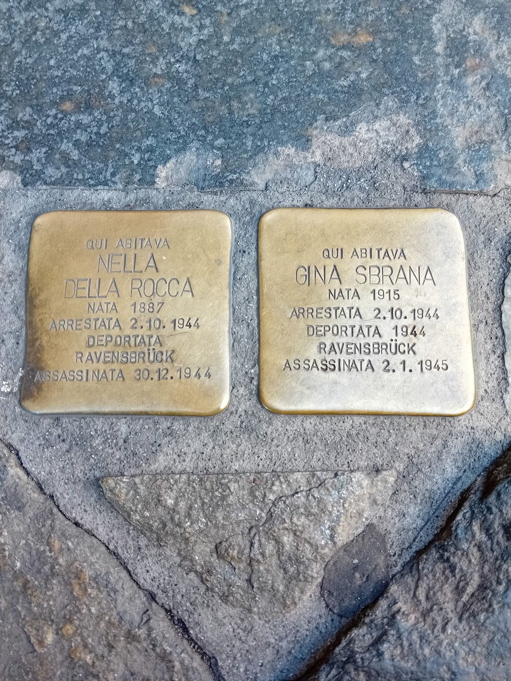 Pietre d'inciampo a Sbrana e Della Rocca, Comune di Torino (TO), foto 1