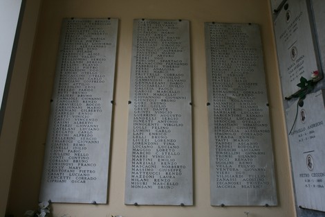 Sacrario dei partigiani fiorentini: memoriale dedicato ai caduti della Resistenza, con nomi incisi sulle lastre.