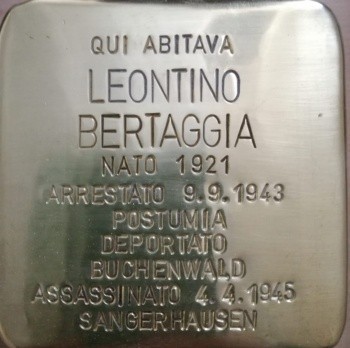 Pietra d'inciampo a Bertaggia, Comune di Cesano Maderno (MB), foto 1