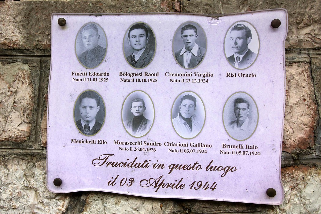 Monumento commemorativo delle vittime della strage di Piedipaterno, avvenuta il 3 aprile 1944.