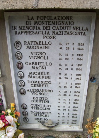 Sacrario dei caduti di Montemignaio, monumento commemorativo in memoria dei caduti della seconda guerra mondiale.