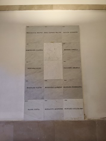 Sacrario dei Martiri di Marzabotto: monumento commemorativo in onore delle vittime dell'eccidio.
