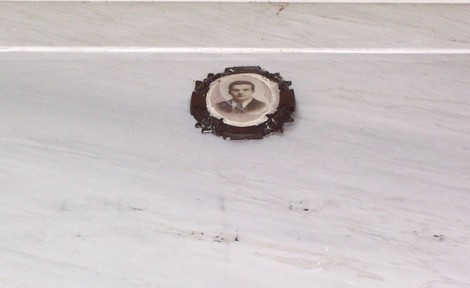 Ritratto commemorativo nel Sacrario dei caduti di Soci, dedicato alla memoria dei soldati.