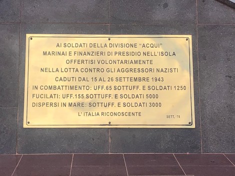 Sacrario dei caduti di Cefalonia, monumento commemorativo dedicato ai soldati della divisione "Acqui".