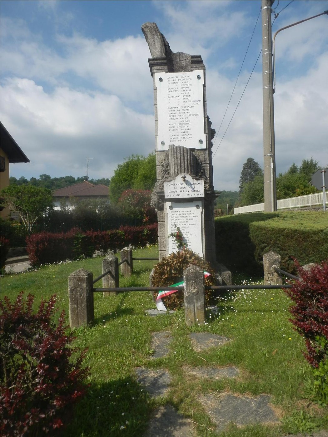 Monumento ai caduti di Curanuova, commemorazione e omaggio ai soldati della comunità.