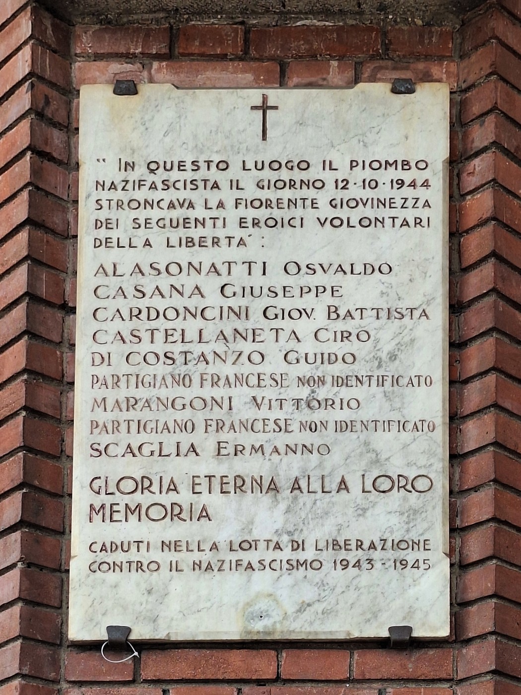 Lapide all'eccidio di via Cibrario, Comune di Torino (TO), foto 1