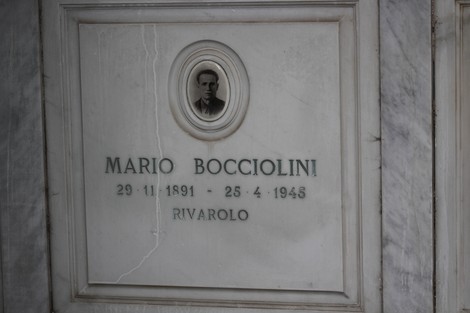 Sacrario dei partigiani di Torbella, commemorazione con lapide e ritratto di Mario Bocciolini.