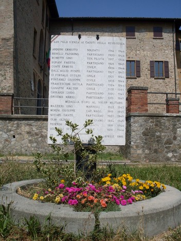 Monumento ai Caduti della Resistenza di San Polo d'Enza, commemorazione dei partigiani e della libertà.