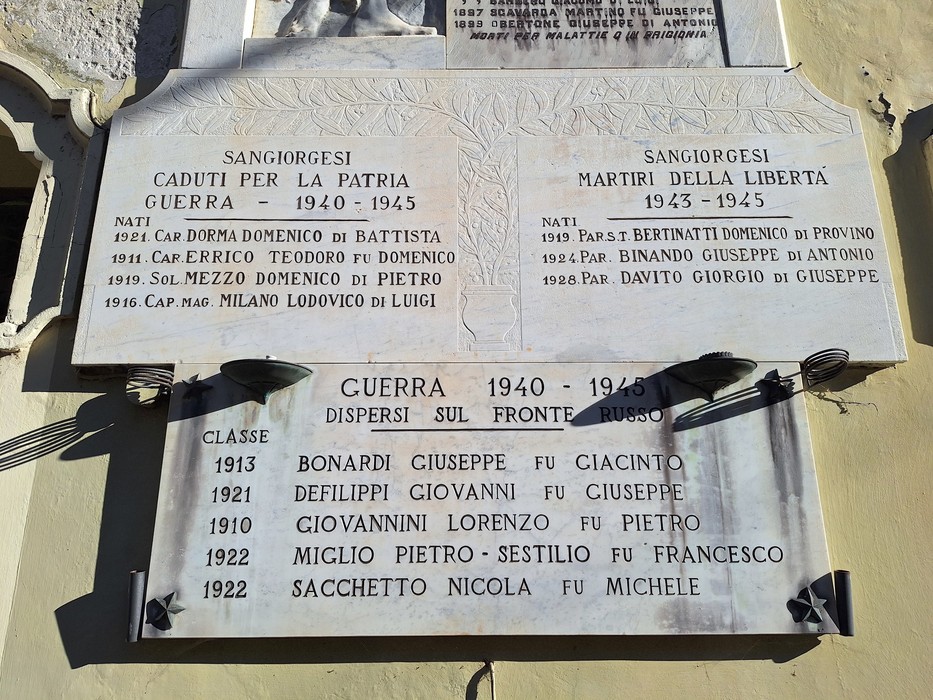 Lapidi ai caduti, Comune di San Giorgio Canavese (TO), foto 2