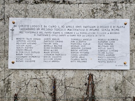 Monumento commemorativo ai Caduti Partigiani e Civili di Ciano, dedicato alla memoria della Resistenza.