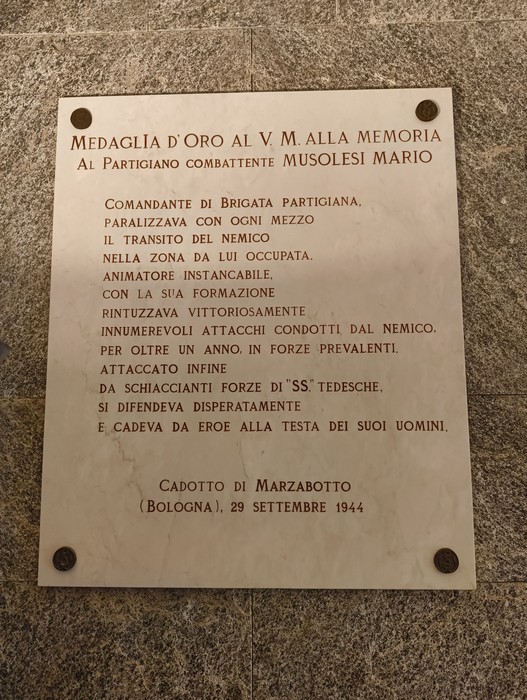 Sacrario dei Martiri di Marzabotto, in memoria dei partigiani caduti e delle vittime del conflitto.