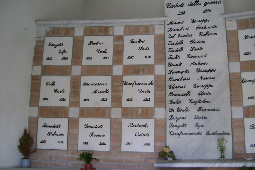 Cappella dei Caduti: memoriale dedicato ai soldati, con nomi incisi in commemorazione della loro memoria.