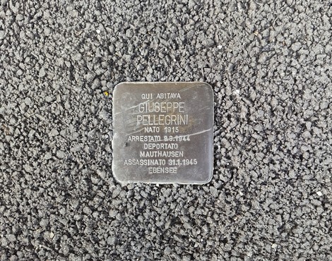 Pietra d'inciampo a Pellegrini, Comune di Empoli (FI), foto 1